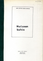 Cubierta del libro Noizean behin (Hoja del Lunes, 1983)